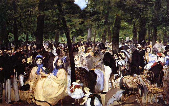 "Music in the Tuileries Gardens" Edouard Manet