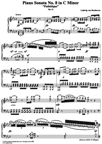 Piano Sonata no. 8 in C Minor, op. 13