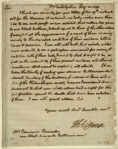 Thomas Jefferson Open Letter