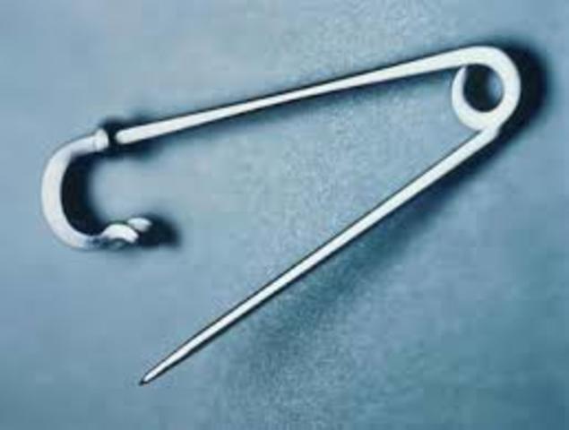 The invention of the safety pin.