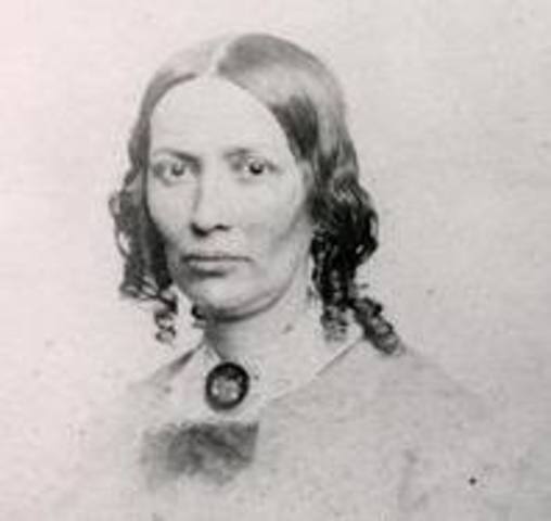 Edwin Stanton Cuts a Lock of the President's Hair for Mary Jane Welles