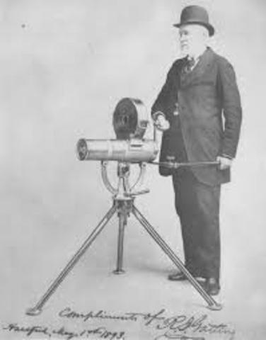 Richard Gatling patents the machine gun