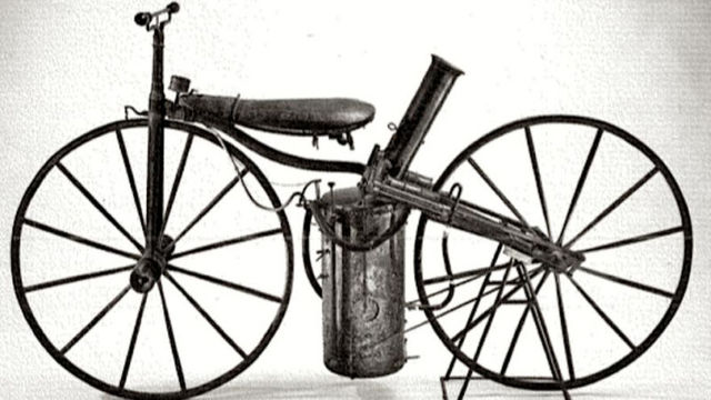 First modern motorcycle is invented.