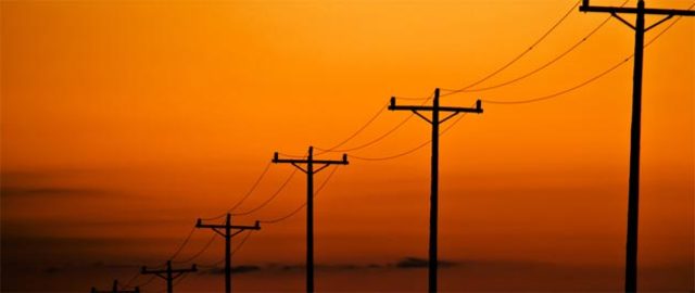 First telephone line is built.