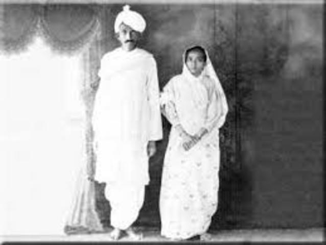Gandhi Marries Kasterbai Makhanji