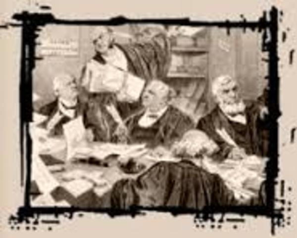 Civil Rights Act of 1875 declared unconstitutional