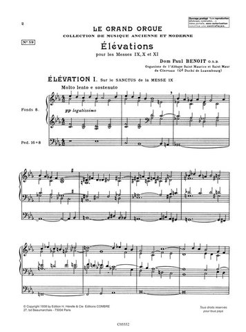 Dom Paul Benoit, OSB (9 December 1893 in Nancy - 10 April 1979 in Clervaux) was a Benedictine monk, organist, and composer.