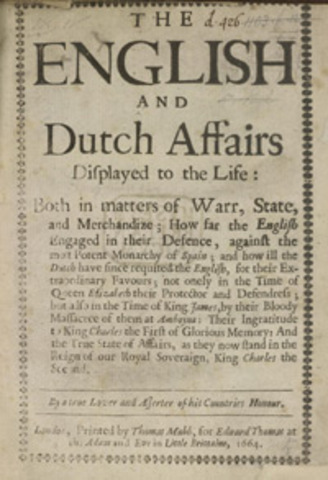 Netherlands and England sign peace of westminster