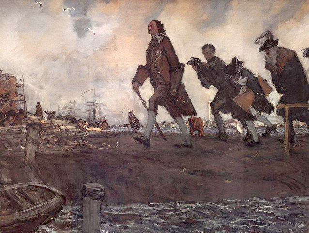 Peter had to divert some of his troops to the south.