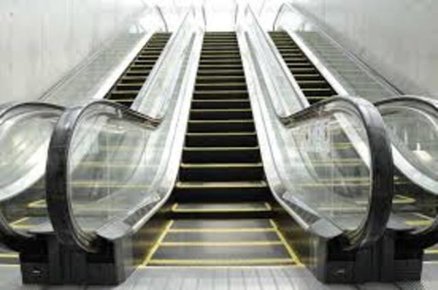 The invention of the escalator.