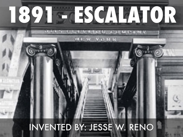 Jesse W. Reno invents the escalator