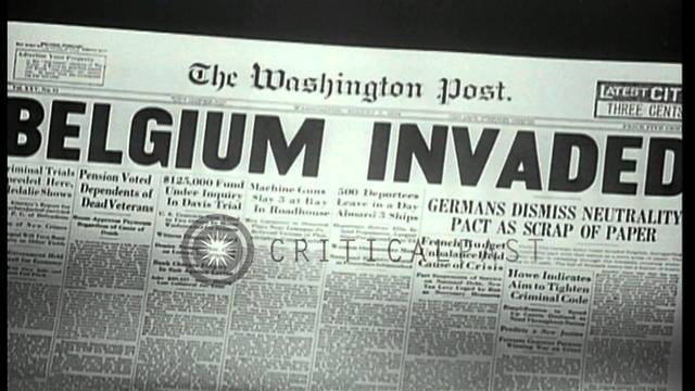Germany Invades Belguim