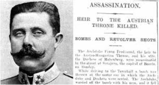 Archduke Franz Ferdinand is Assassinated