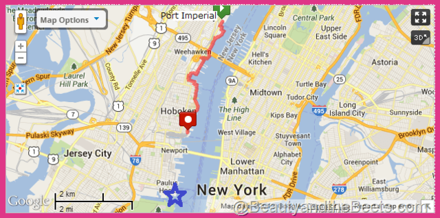 The first steam-powered ferry service between New York City and Hoboken