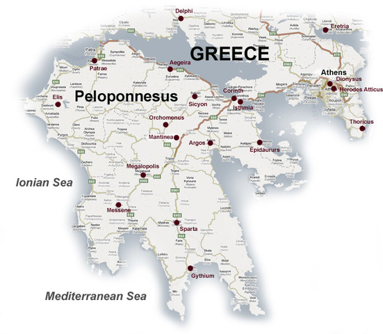 People begin settling on Peloponnesus