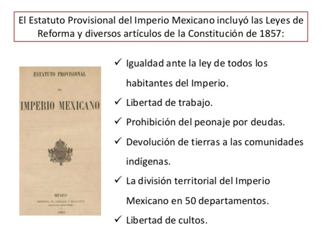 Estatuto Provisional del Imperio Mexicano