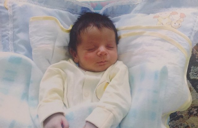 My younger brother is born