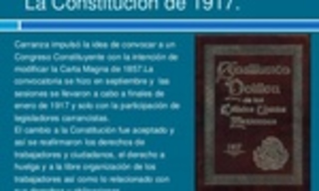 Venustiano Carranza y la Constitución de 1917