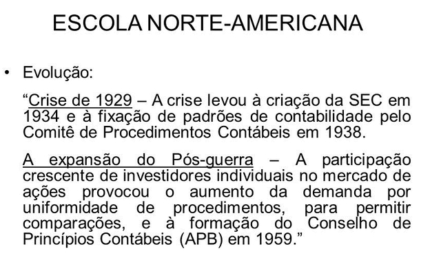 Escola Norte Americana - Contabilidade