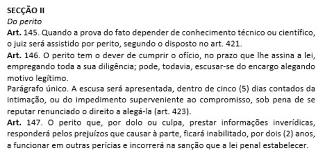 Publicação da Lei n°5.869/73: Perito-contador na sociedade
