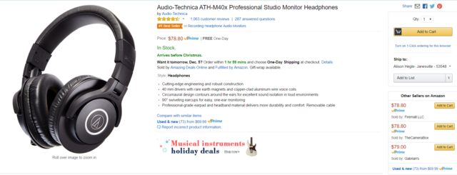 Purchasing from Amazon