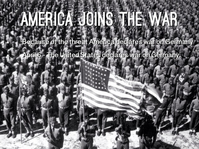 America joins the war