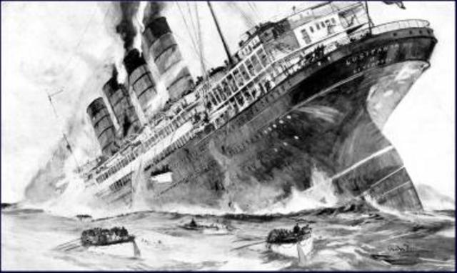 Lusitania Sinks