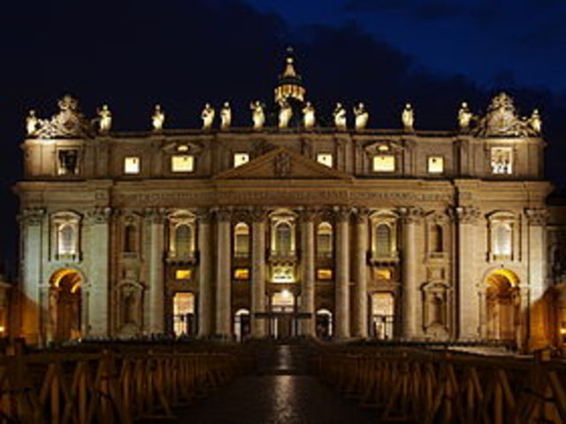 St. Peter's Basilica (groundbreaking April 18, 1506