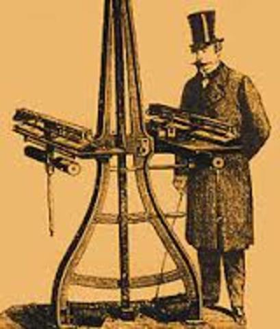 Invención del Pantelégrafo.