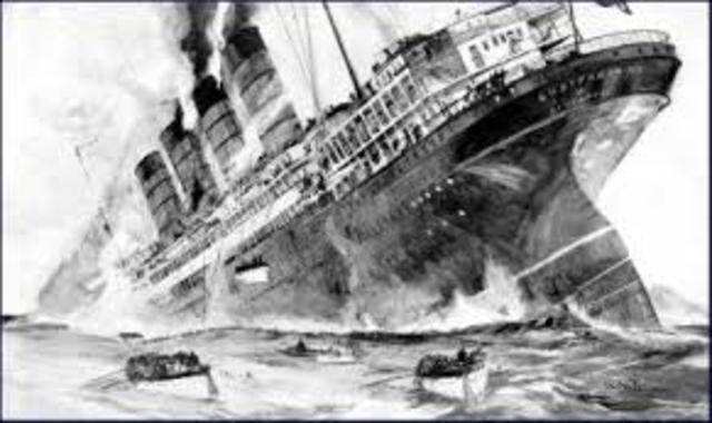Lusitania Sinks