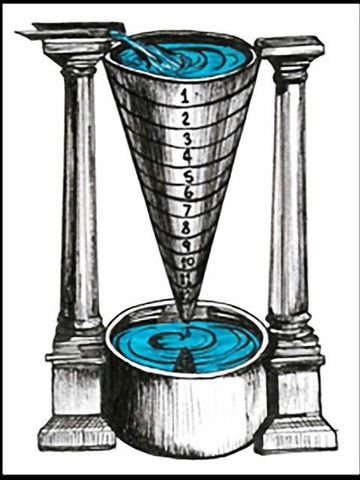 Ctesibus of Alexandria  designs water clocks