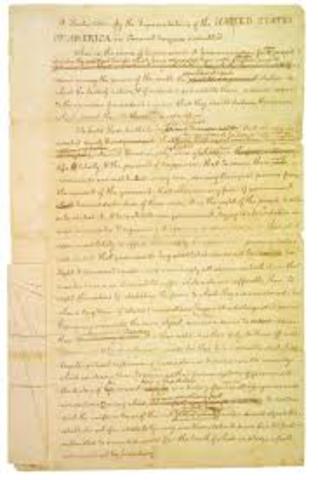 Thomas Jefferson's draft
