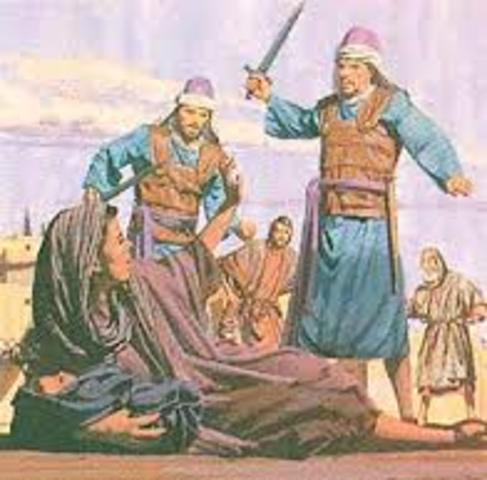 Herod kill the children (Mattew 2:16-18)
