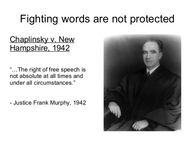 Them's fighting words