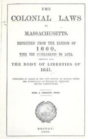 Massachusetts Body of Liberties is enacted.
