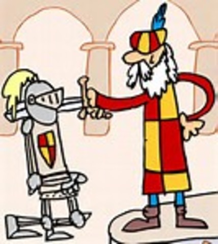 Don Quijote es nombrado caballero