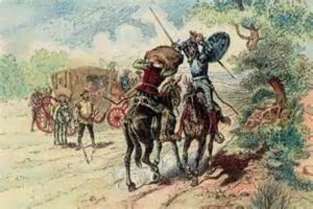 Don Quijote se enfrenta a El Vizcaíno