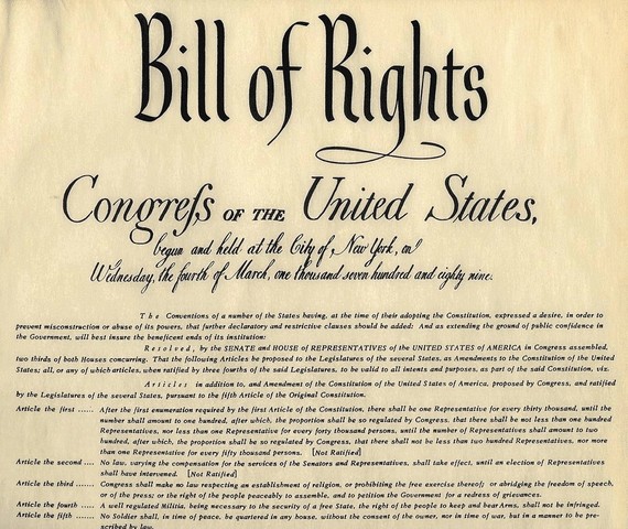 The Bill of Rights is ratified.