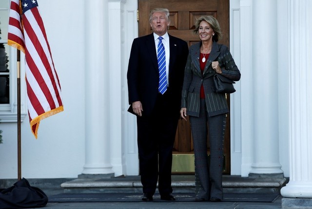 Betsy DeVos is selected by Trump for Secretary of Education