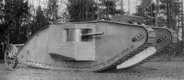 British use tanks first