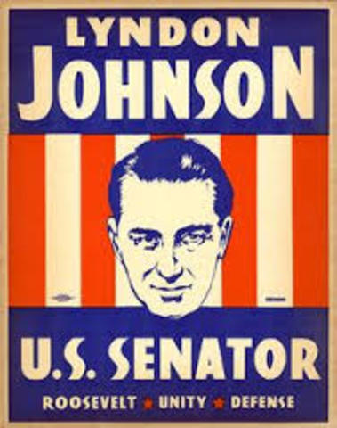 Johnson is elected to the U.S. Senate.