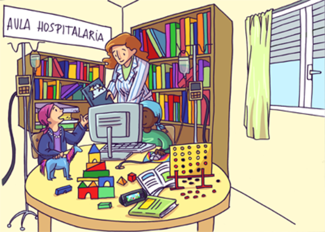 Pedagogía hospitalaria en Santiago