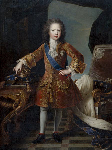 Louis XIV born on September 5, 1638 and was given royalty at the age of 4 in 1643