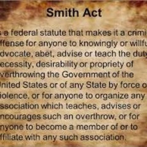 The Smith Act of 1940