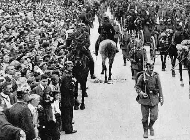 Germany invades Belgium