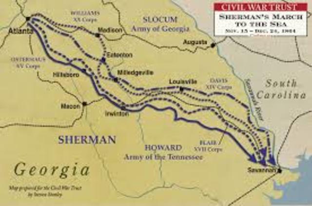 Sherman's march to the sea