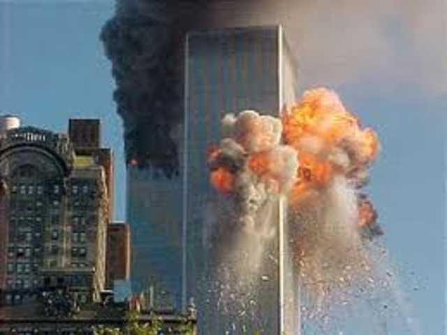 Twin towers crash
