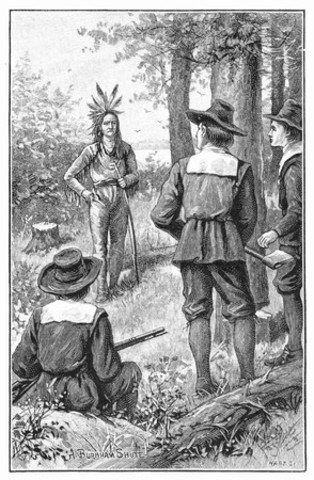 The voyage of the Mayflower