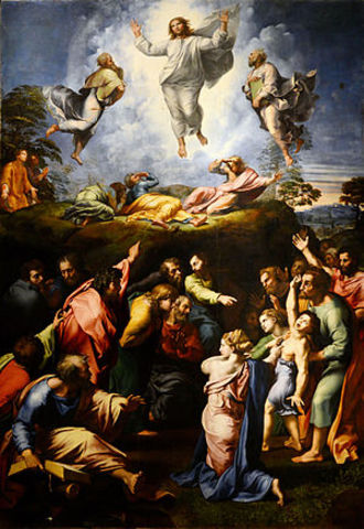 Raphael paints the Transfiguration