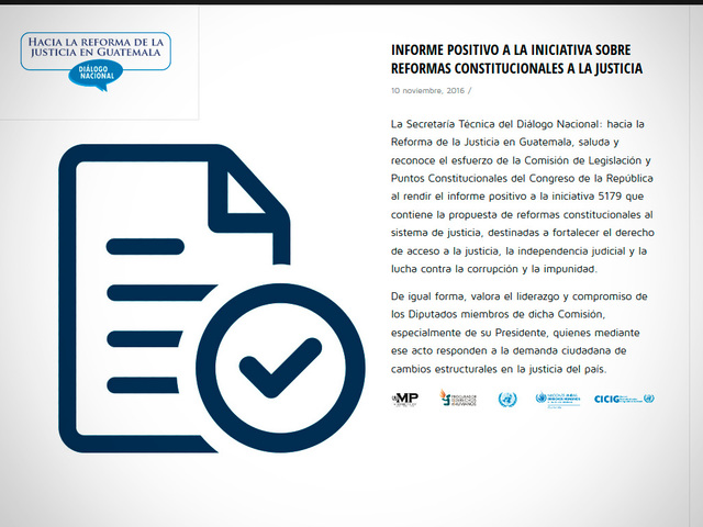 Emisión de Informe por parte de la Comisión de Legislación y Puntos Constitucionales